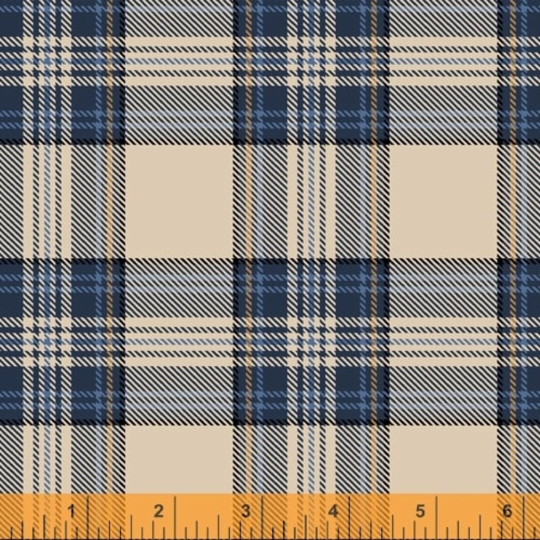 Dad Plaids Emanuel Cream Blue Plaid Cotton Woven 51867-5 - Etsy