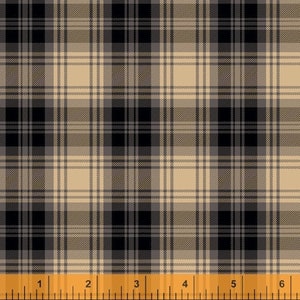 Dad Plaids, Emanuel Black Plaid, Cotton Woven, 51871-12, Whistler Studios/Windham Fabrics