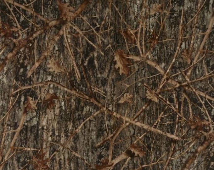 True Timber Cotton Conceal Brown Multi Fabric By Springs Creative, True Timber Camo Fabric