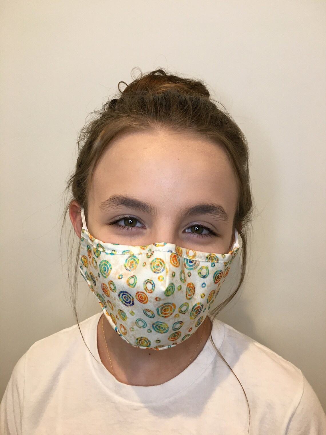 Face Mask for Kids White Dots Premium Child Face Mask Etsy