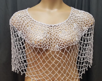 Romantic bridal cover up with rhinestones beautiful cape bridal separates bridal shawl luxurious wedding bridal wrap elegant cape for prom