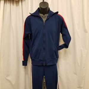 Red White Blue Tracksuit Etsy UK