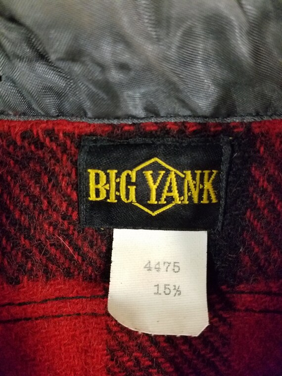 Vintage 70s Big Yank Red & Black Plaid Flannel Wo… - image 6