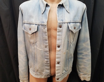 ジャケット・アウター VTG 60s 70s Denim Jacket JC.Penney? Used Vintage 1960s JC Penney Ranch Craft Denim Jacket Size S/M - Etsy