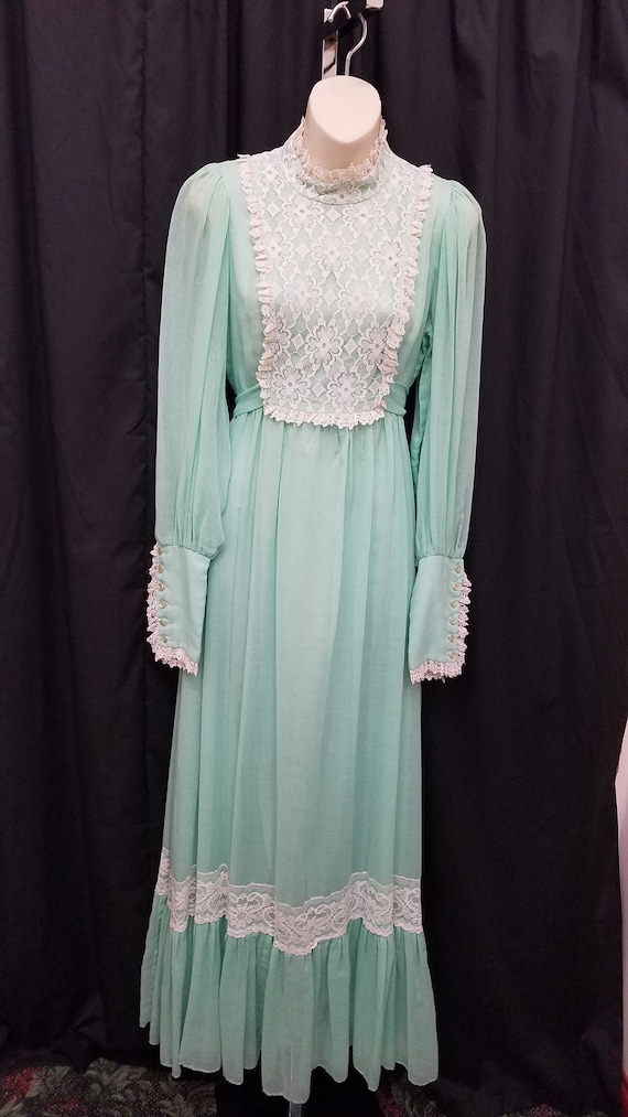 Vintage 1970s Candi Jones California Light Green … - image 1