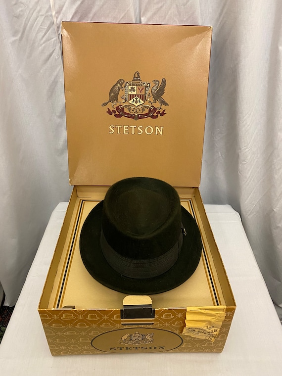 Vtg 1940s-50s The Gun Club by Stetson Black Royal 