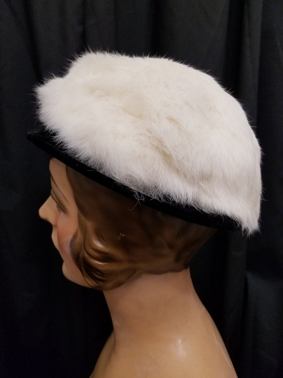 Vintage 1960s Lucia New York Original White Fur B… - image 2