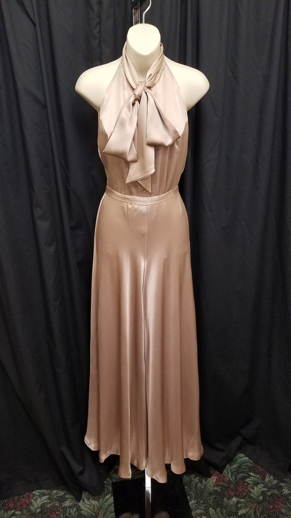 Vintage 1960's Beverly Paige 2 Piece Champagne Sil