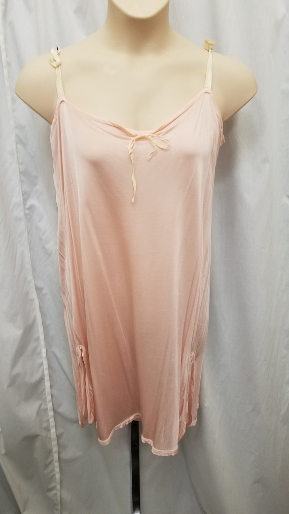 RARE Vintage 1920s Antique Pink Munsingwear Sheer 