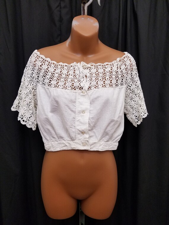 Vintage boho white camisole top