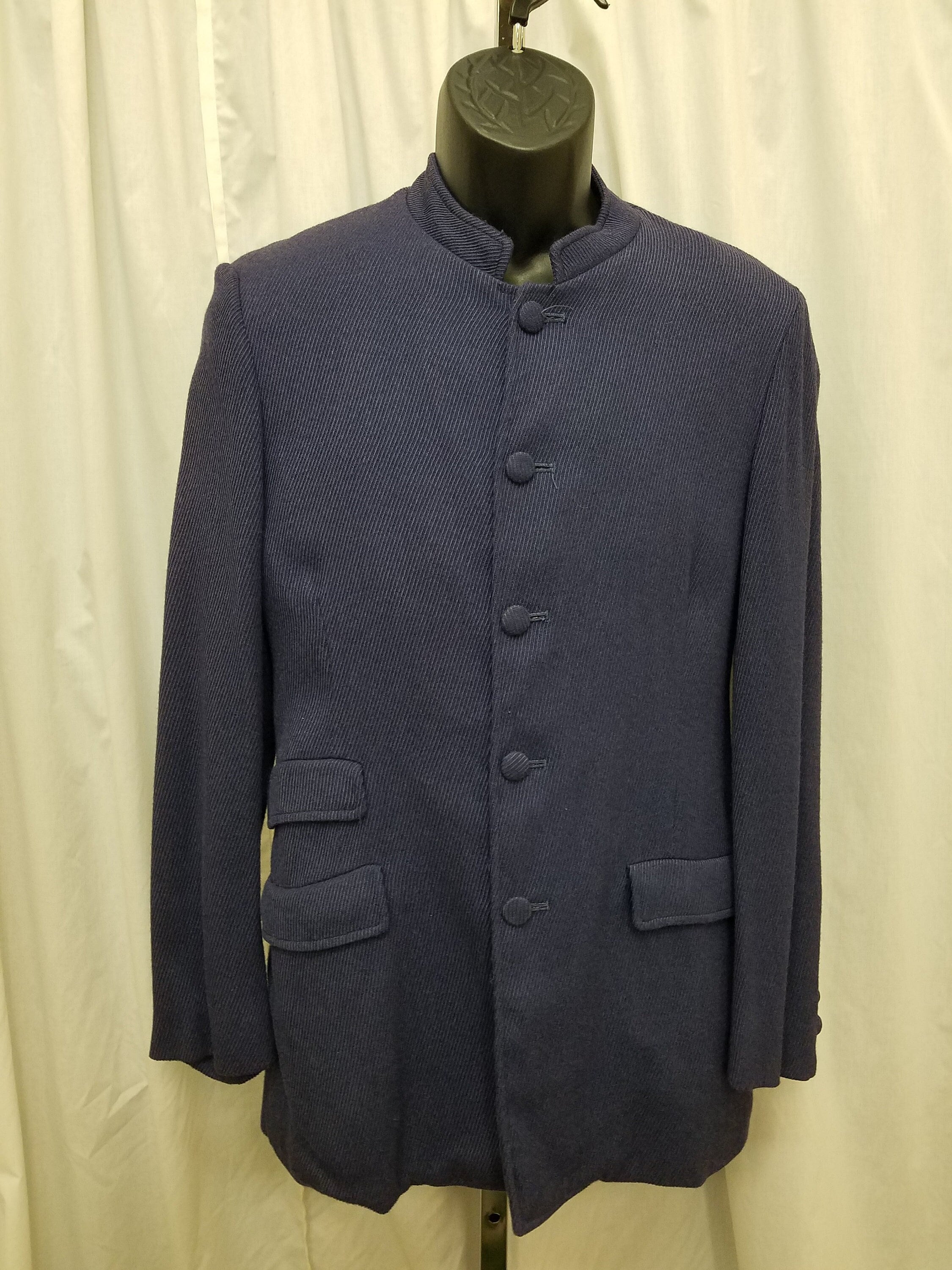 Mandarin collar jacket mens uk 2025