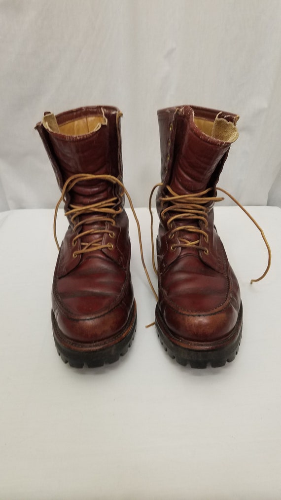 Vtg Women\'s Wolverine Leather Suede Red Ankle Boots Size 6 Wolverine brand boots - Gem main image 2