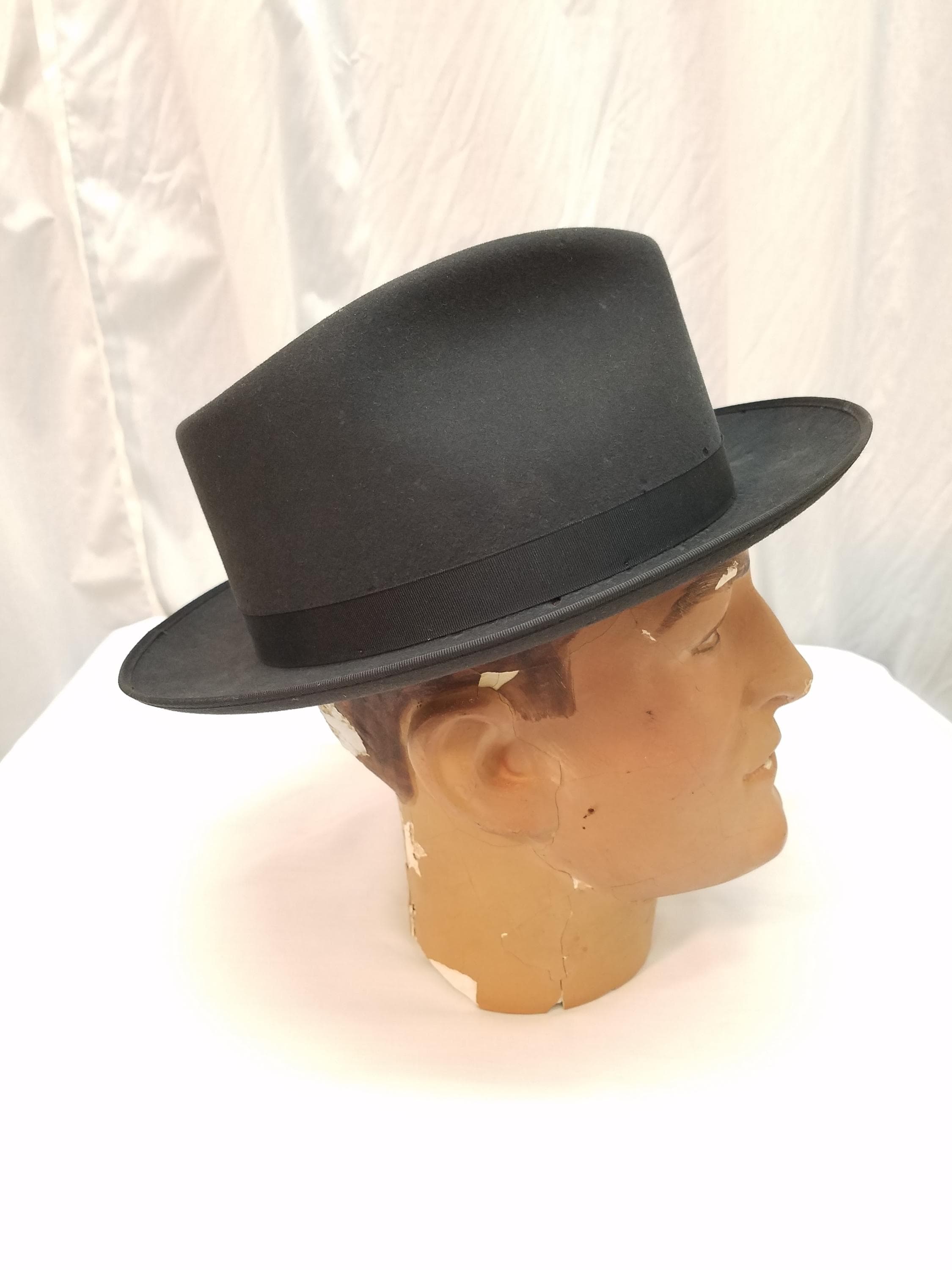 1950s Stetson Royal Stetson Fedora | Black Snap Brim Felt