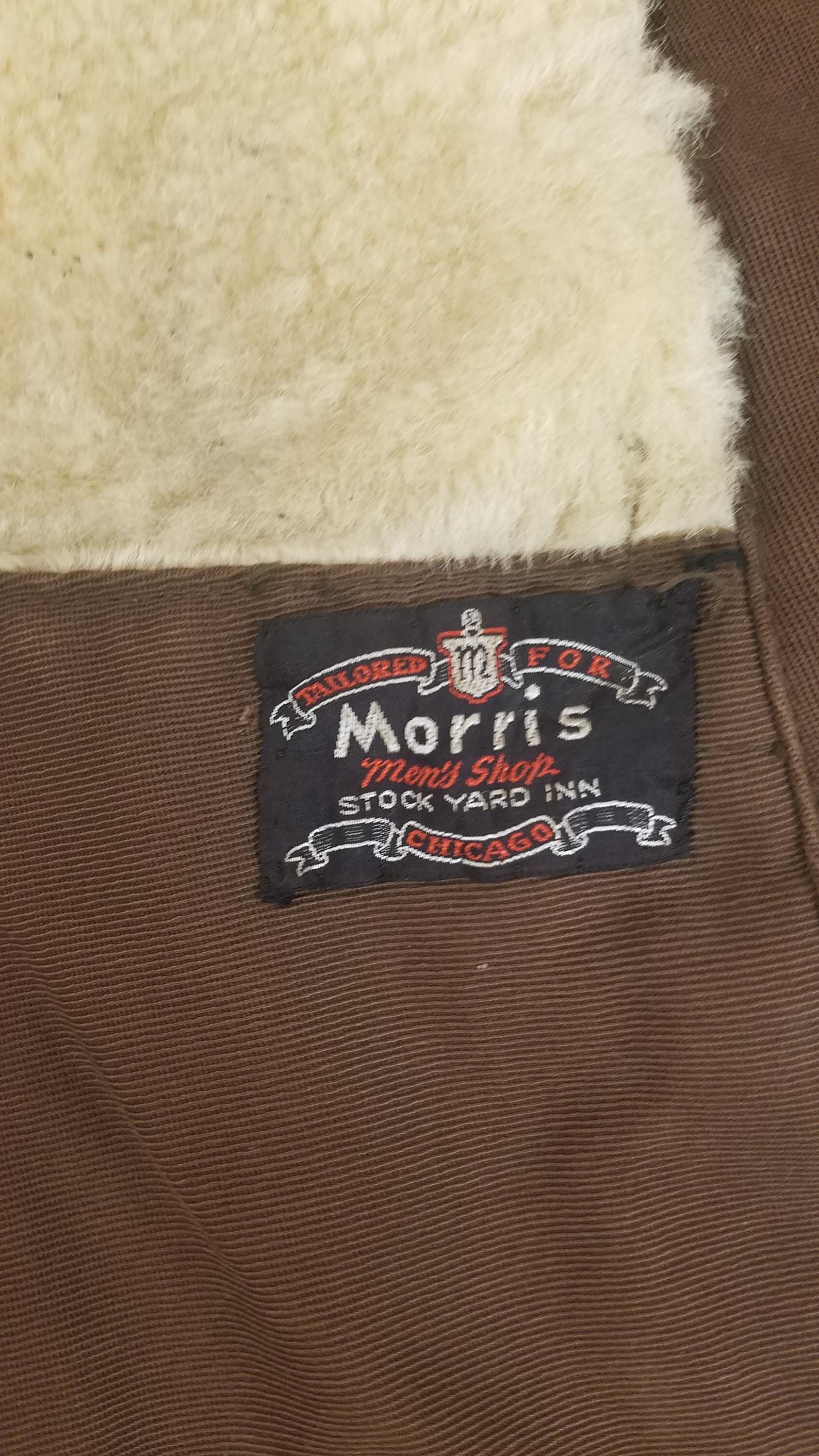 Vintage 1940s U.S. Military Mackinaw WW2 Double Breasted Shearling