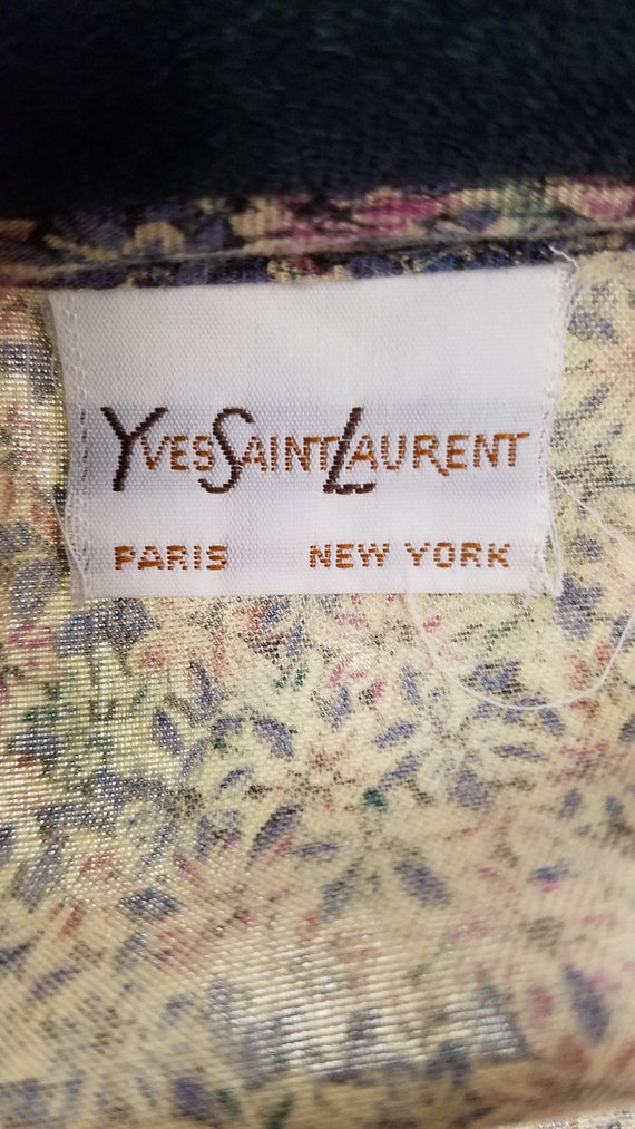 RARE Vintage Child's Yves Saint Laurent Floral Su… - image 7