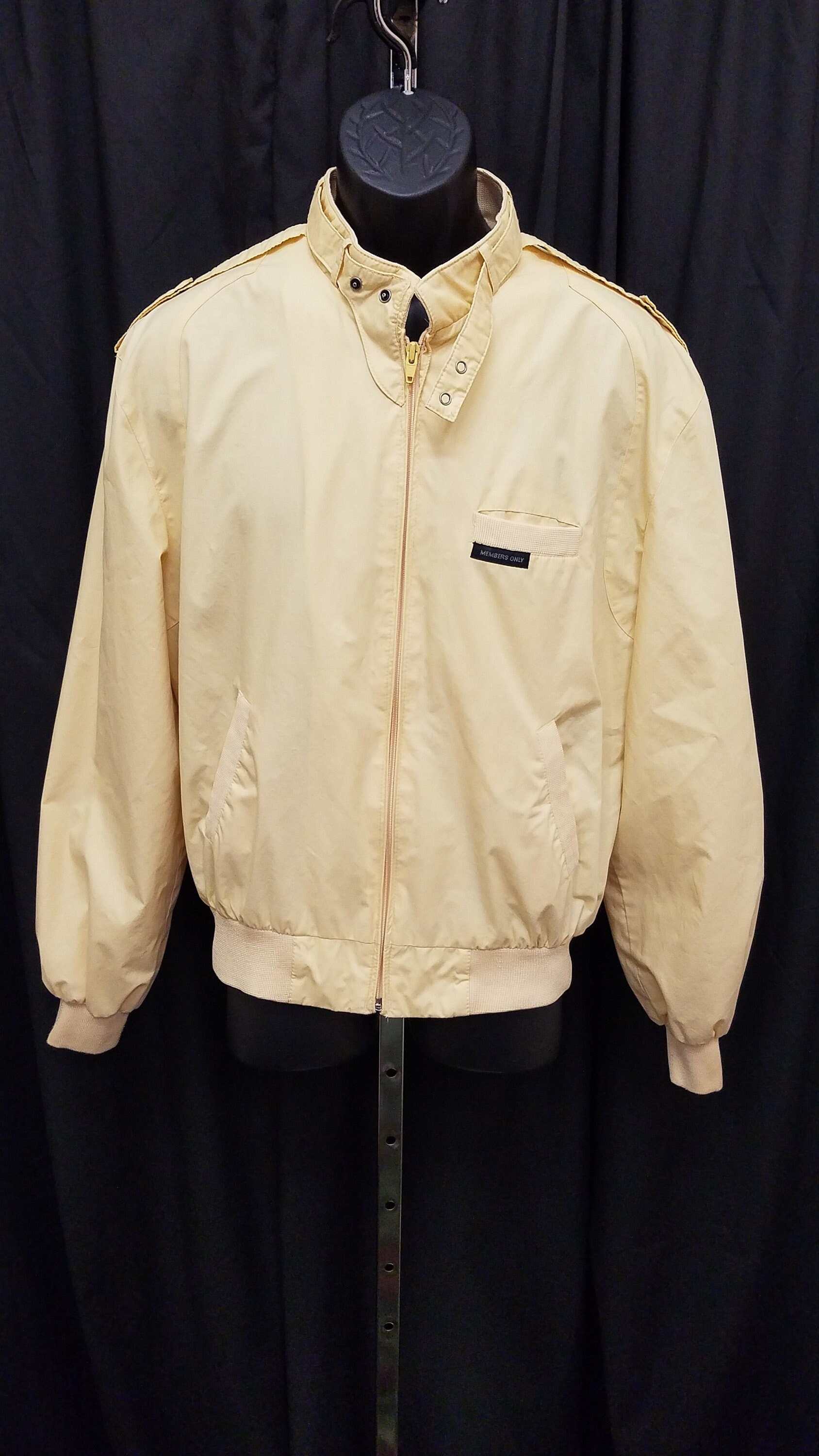 Vintage Members Only Jacket L Mens 42 Coat Rainbow Tag