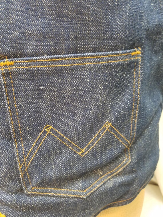 Vtg 70s Sherpa Lined Denim Vest by Maverick Denim… - image 5