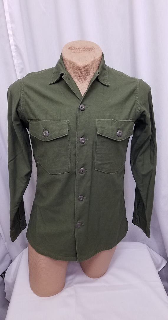 Vtg Vietnam 1968 OG 107 Military Button Up Uniform