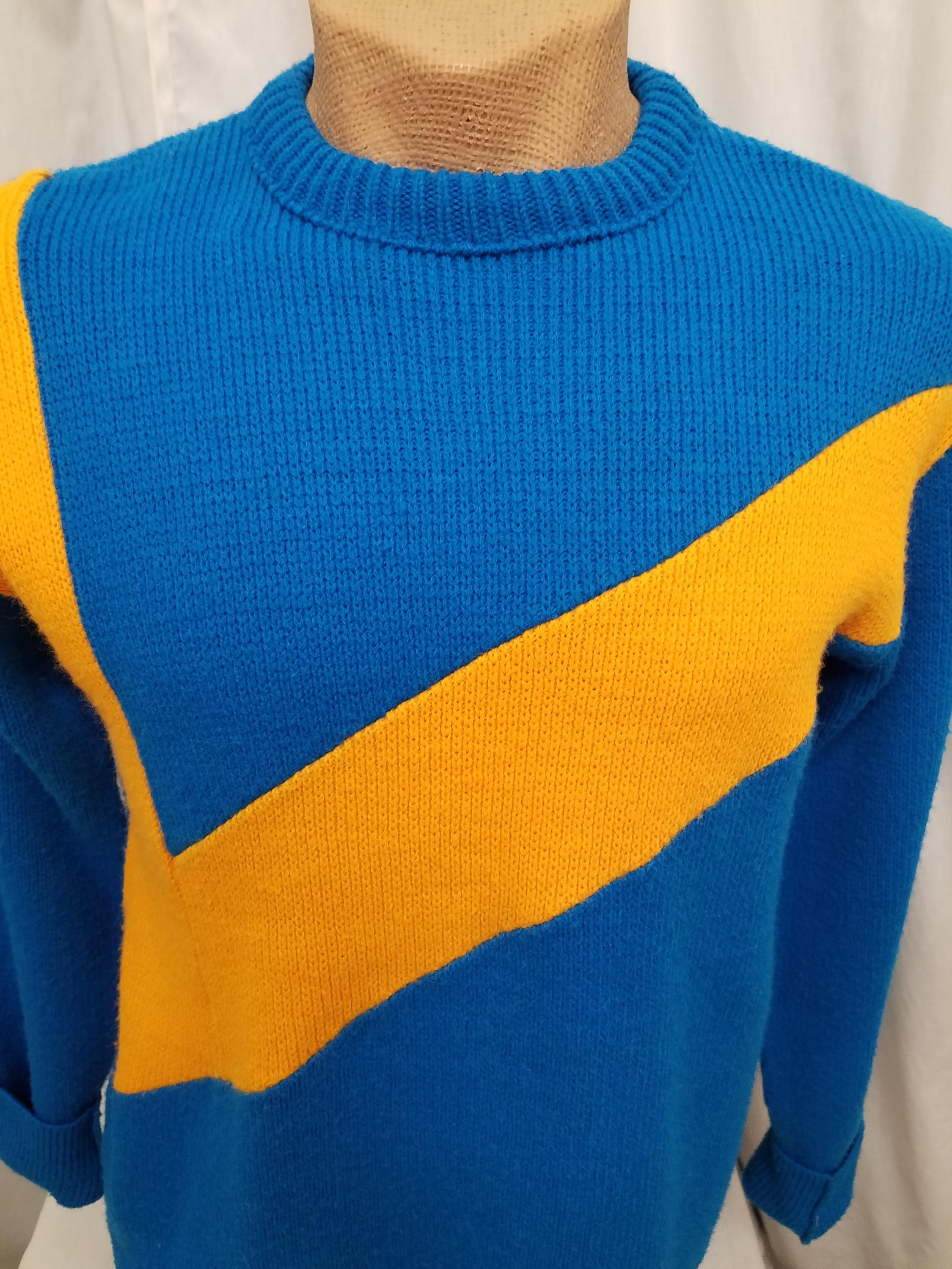 Vintage 1960s Sears Ted Williams Sports Sky Blue W Gold Striped