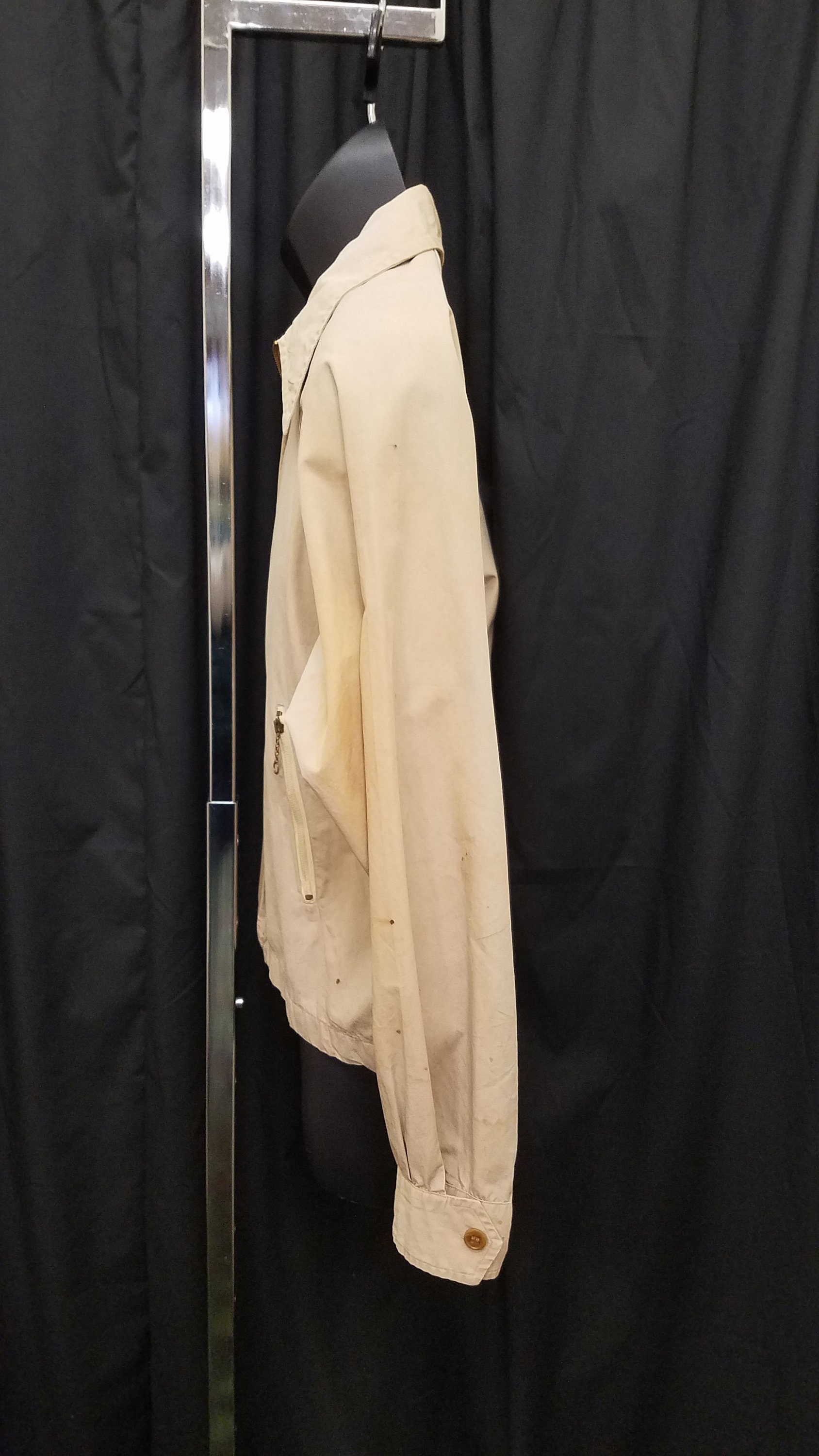 Vintage 1950s the Airman Weathersport Tan Distressed Cotton 