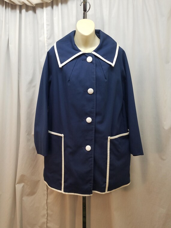 1950年代US NAVY RAINCOAT vintage 1950s Vintage U.S.NAVY Cotton Poplin Rain Coat ヴィンテージ