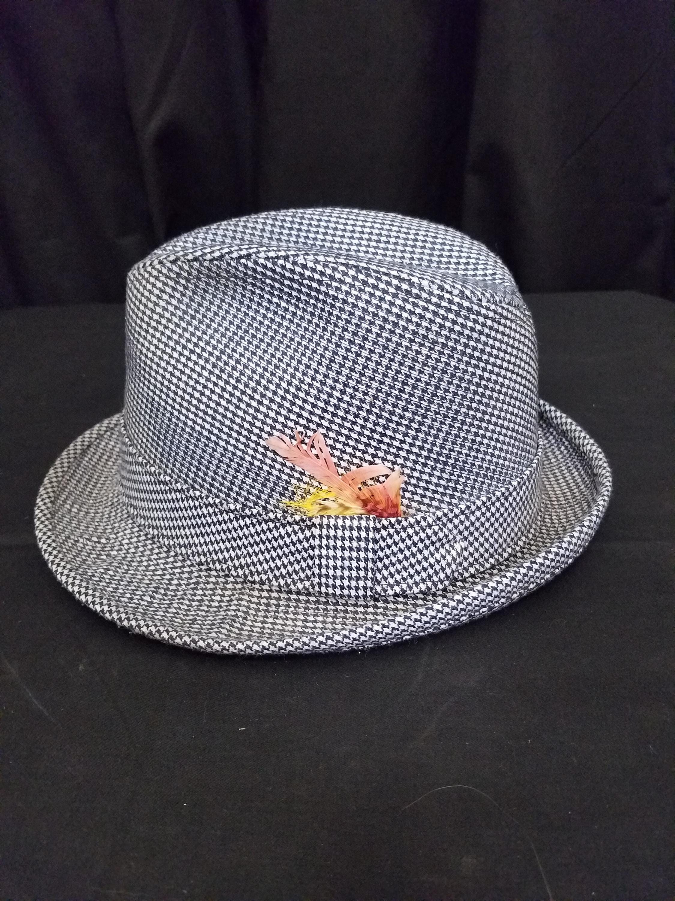 Vtg 1940s-50s Dobbs Fifth Ave New York Fedora Hat Cap Black