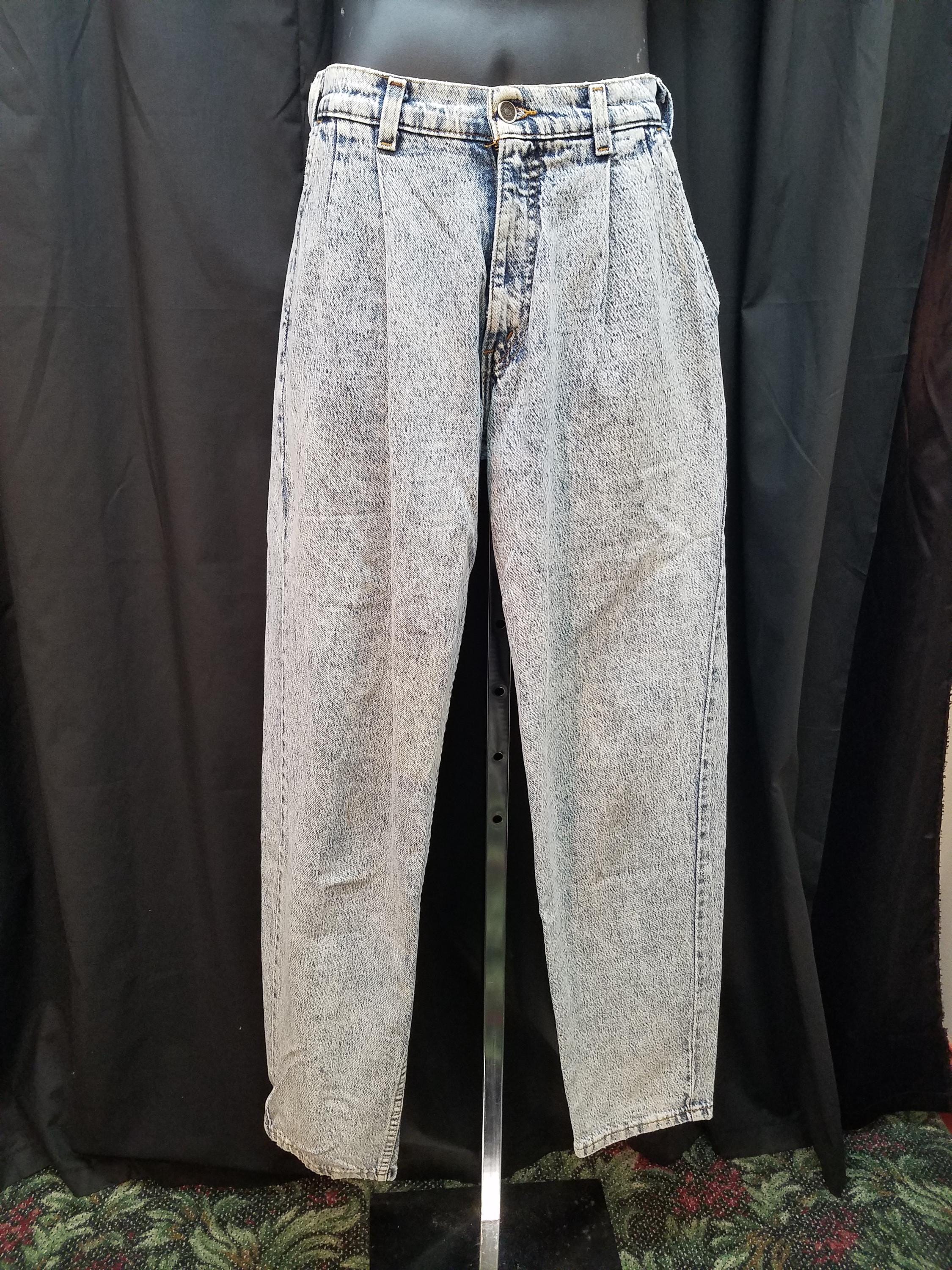 Vintage Levi's Silvertab 80s-90s Tapered Fit Stone Acid Wash Waist