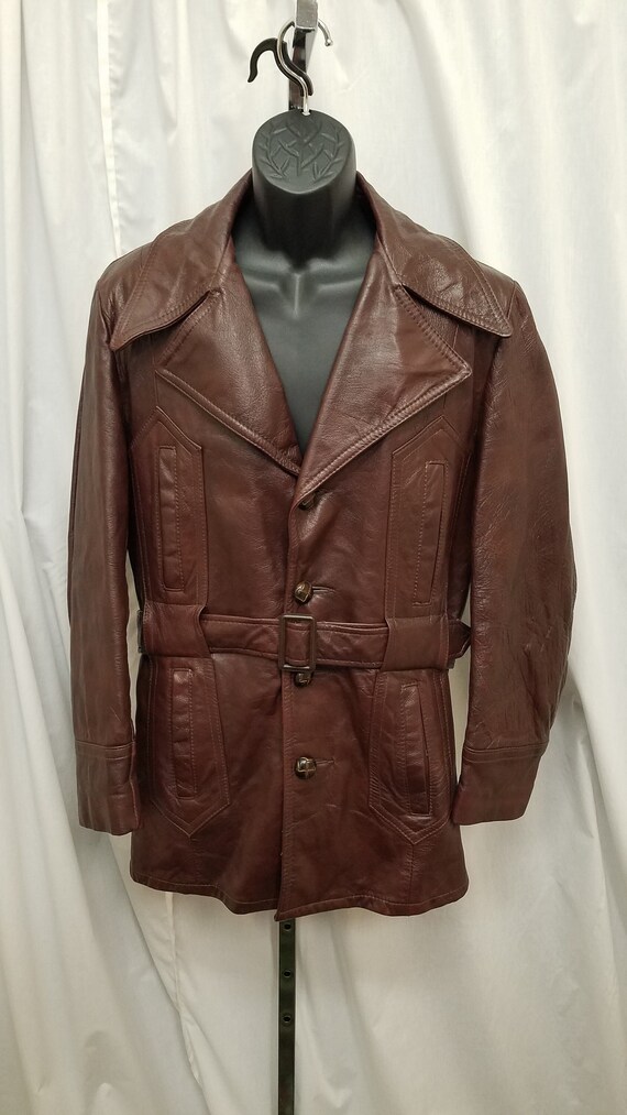 Vintage 1970's Schott NYC Sportswear Brown Leather