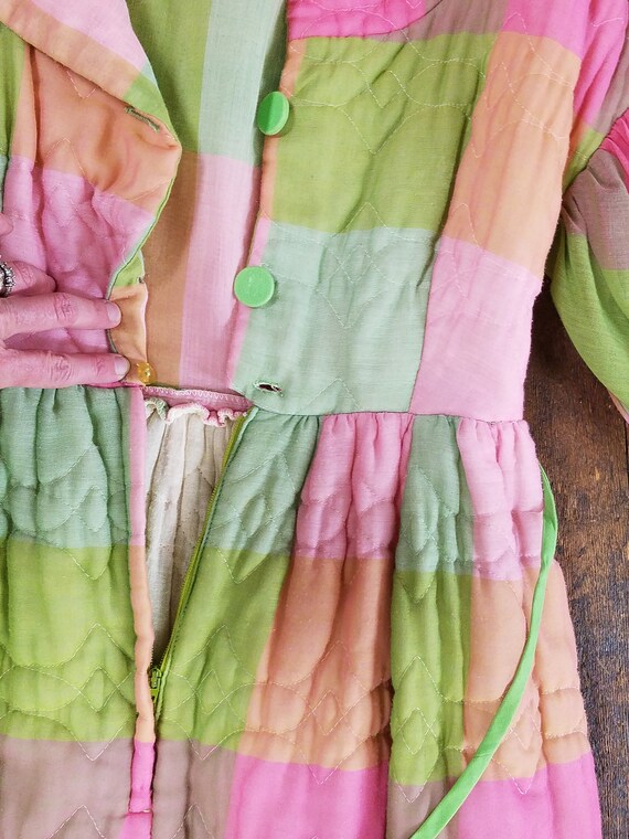 Vintage Jane Martin II California 1970’s Quilted Gree… Gem