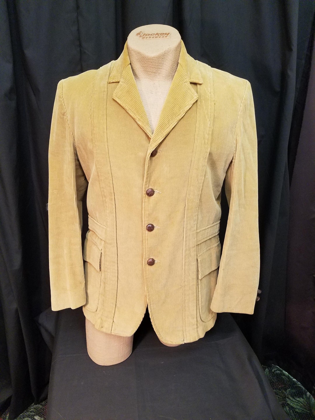 Vtg 1950s GTO by Campus Ranchwear Western Apparel Tan Corduroy Lined ...