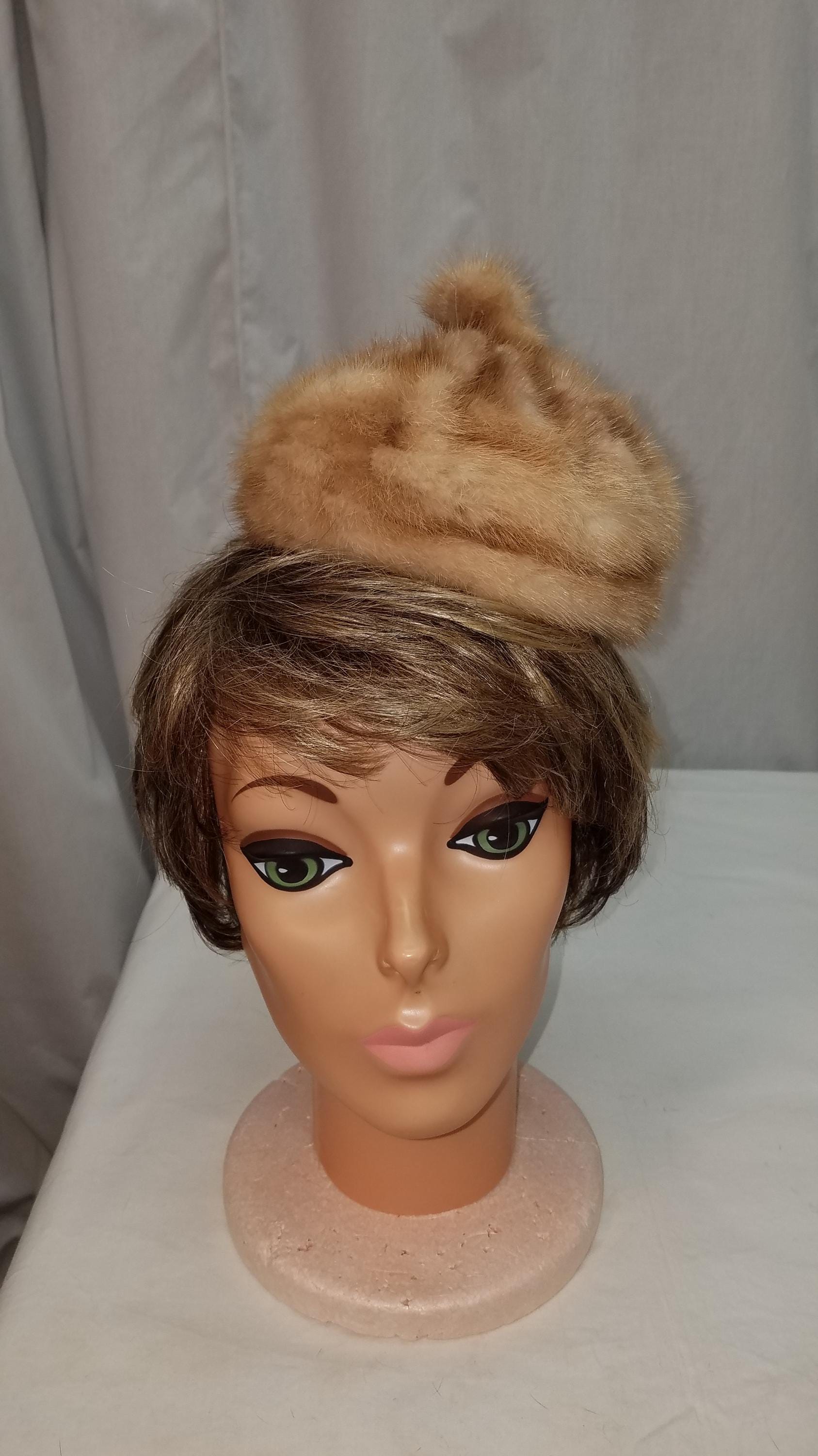 Vtg MR HENRI New York Mink Fur Grey Hat 22\'\' Mr Henri Fur Hat - Etsy main image 2