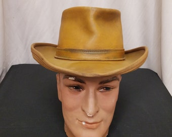 1970s Henschel Leather Cowboy Hat 1970s Henschel Leather Cowboy Hat main image 3