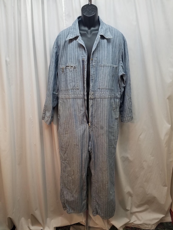 S*T様 【USED】50s LEE Denim Overall Vtg Lee Union-alls Coveralls Retro 1950s 100% Cotton Sanforized