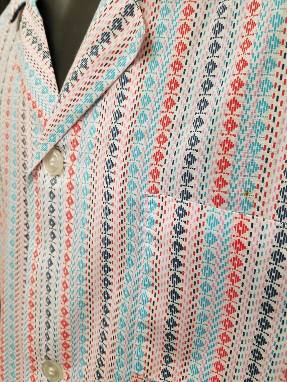 Vintage 1970s 2 Piece NWOT Penneys Towncraft Retro Print Button Shirt Pants Lounger Polycotton Pajamas Set Pjs. Measurements Below Etsy UK