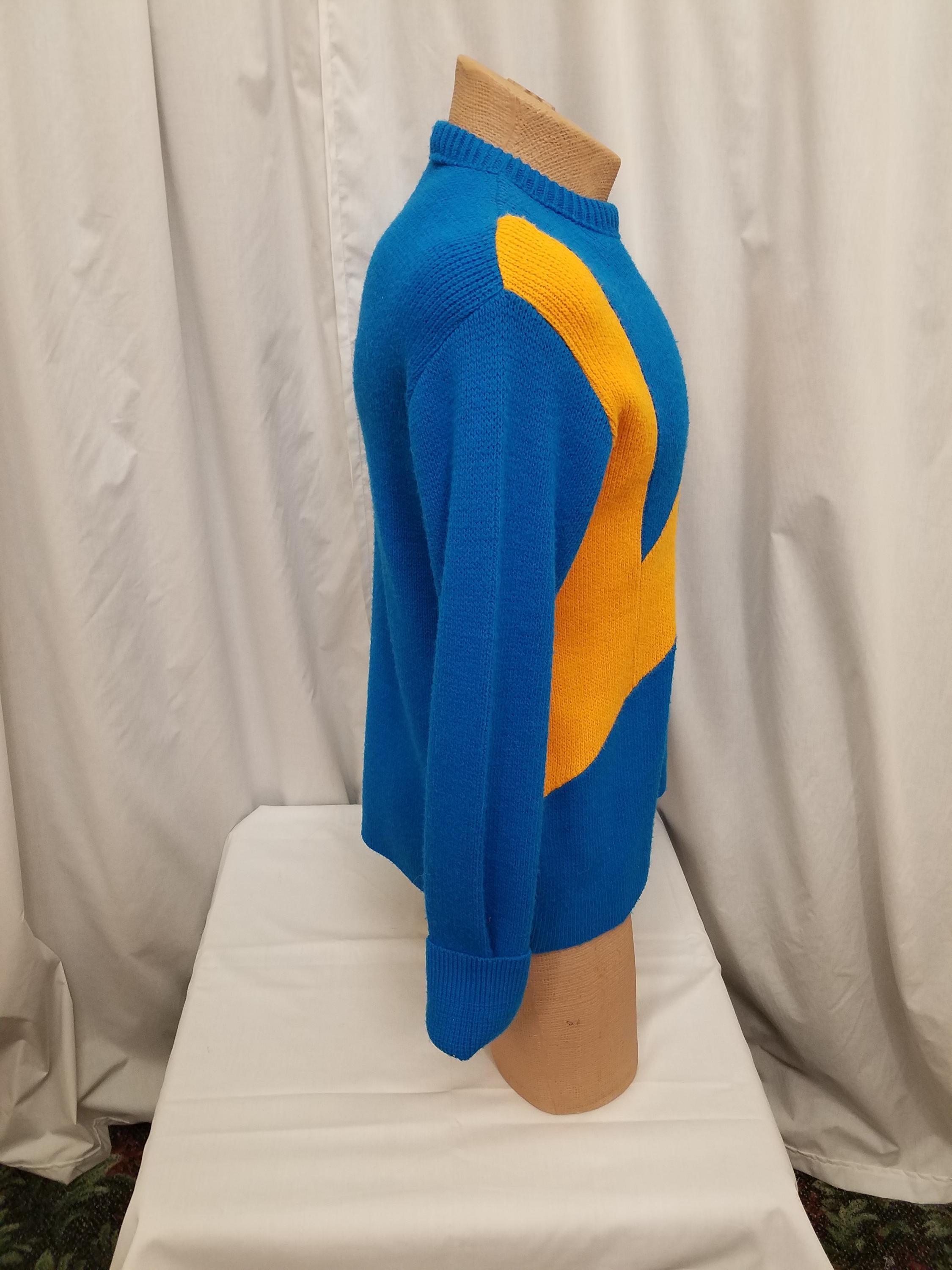 Vintage 1960s Sears Ted Williams Sports Sky Blue W Gold Striped