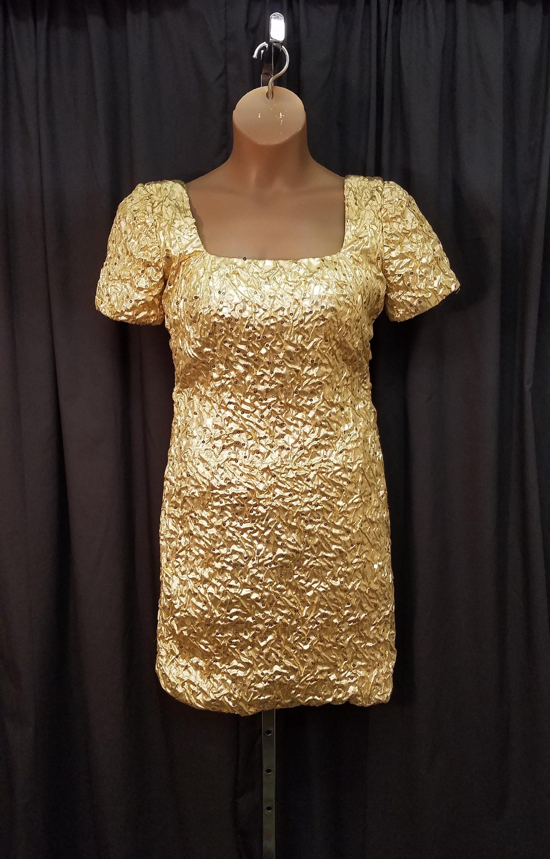 gold 80's prom dress 80s 80s prom dress