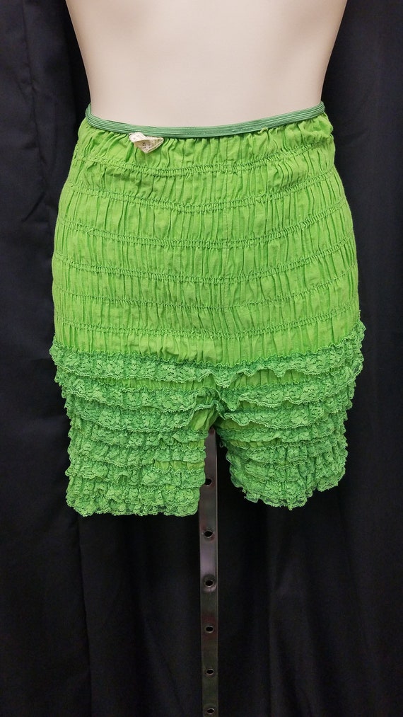 Vintage 1950's Lime Green Bloomers by Malco Modes… - image 3