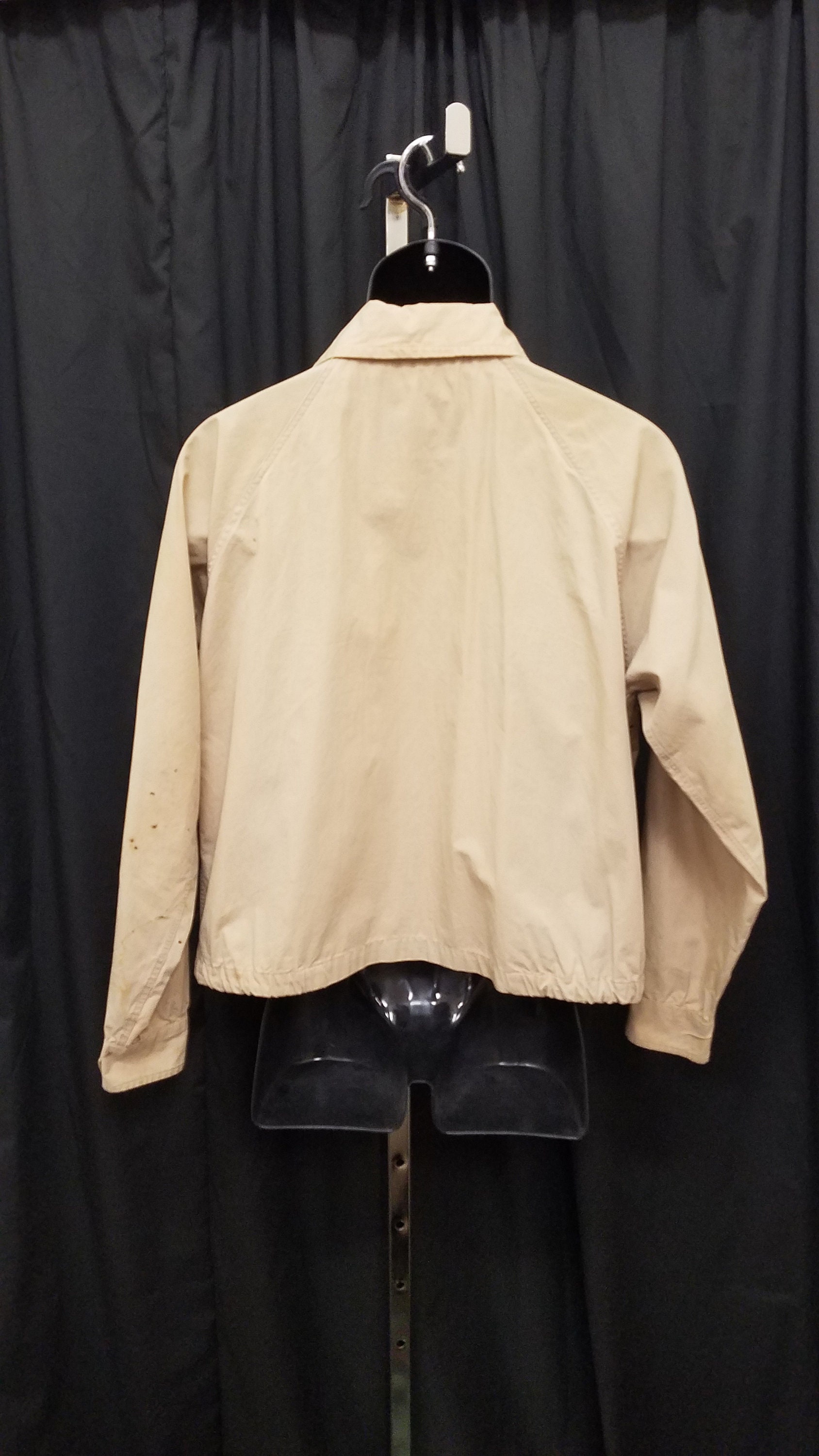 Vintage 1950s the Airman Weathersport Tan Distressed Cotton 