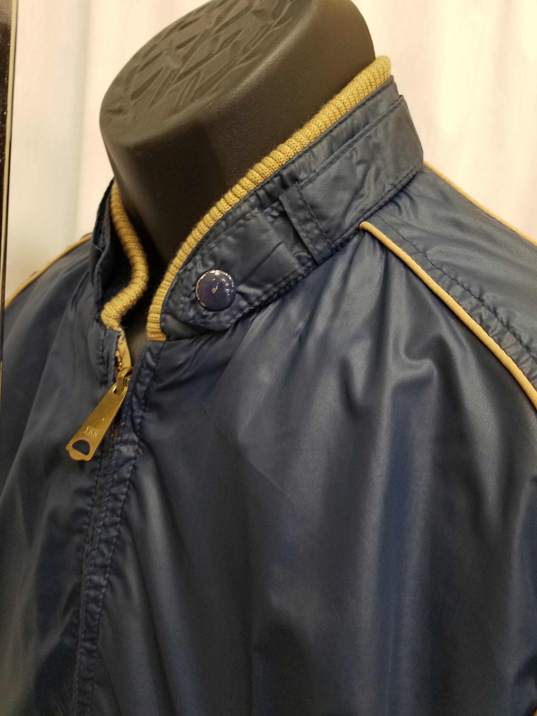 Veste Vintage JC Penney Ohio – Années 70 – Imperméable – Verte – Taille L
