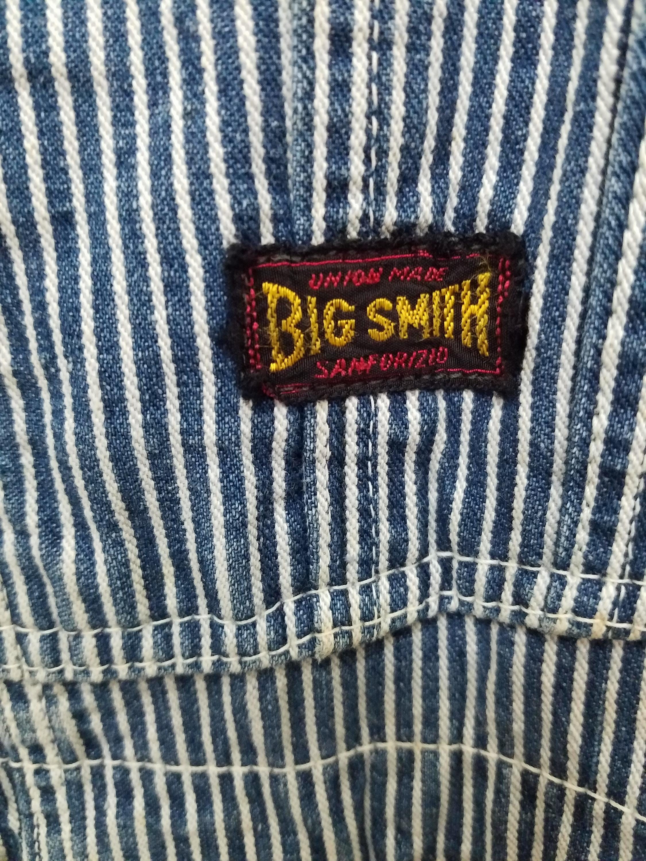 パンツ BIG SMITH VINTAGE OVERALLS  W38L30 vtg 50s BIG SMITH UNION MADE SANFORIZED HERRINGBONE OVERALLS