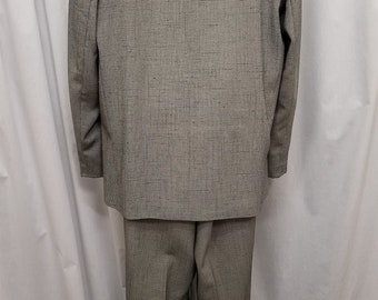 Vtg 1960s Cotler Black & White Atomic Fleck Polyester Double Vtg 1960s Cotler Black & White Atomic Fleck Polyester Double