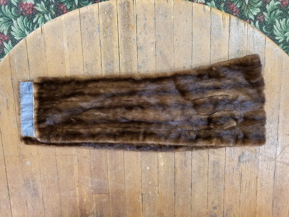 Vintage 1960's Saks Fifth Avenue Mahogany Mink Fu… - image 7