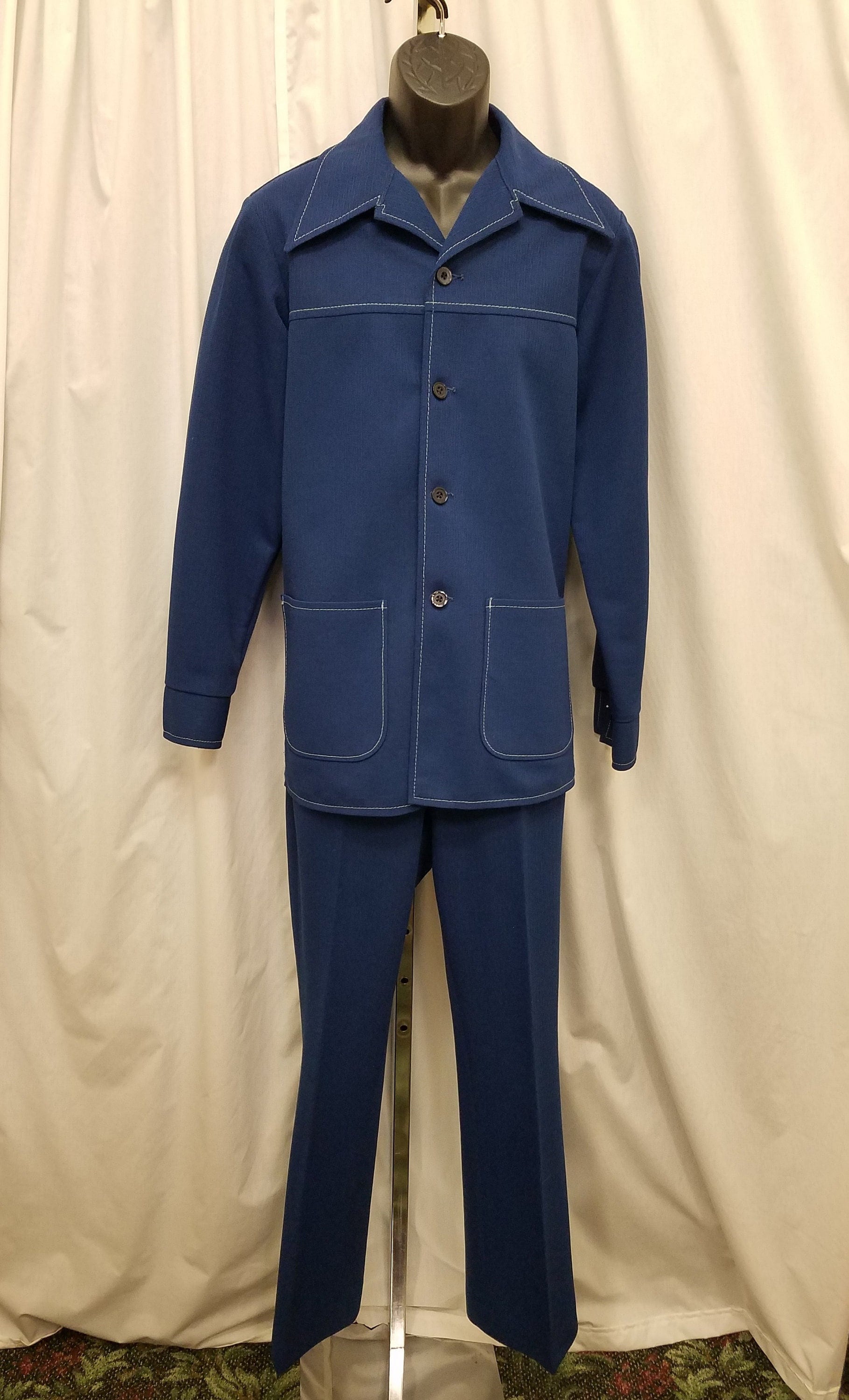 Vtg 70s FARAH (no Tag!) Navy Western Rancher Leisure