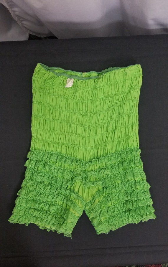Vintage 1950's Lime Green Bloomers by Malco Modes… - image 1