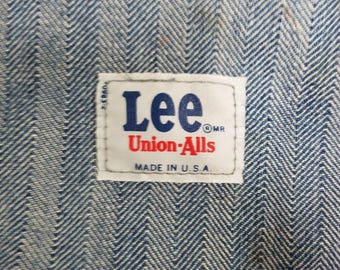 Vtg Lee Union-alls Coveralls Retro 1950s 100% Cotton Sanforized