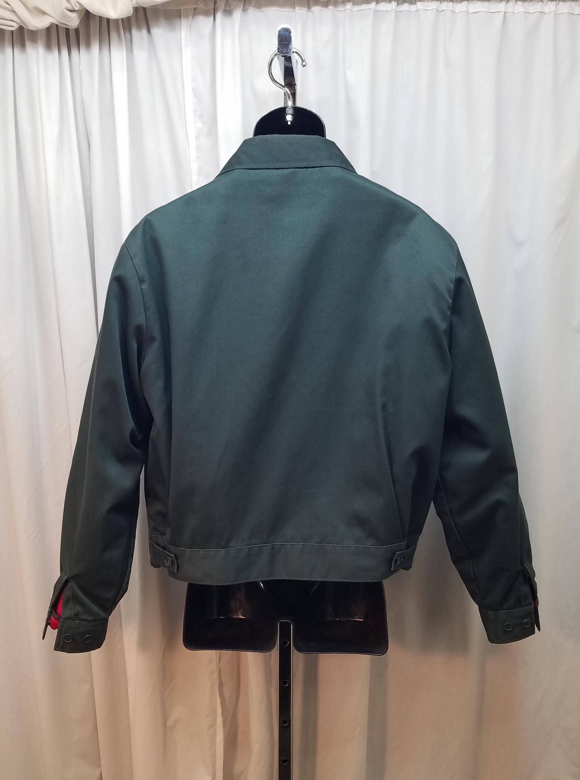 Vintage 70s Lee Prest Chetopa Twill Permanent Press Green Zip up