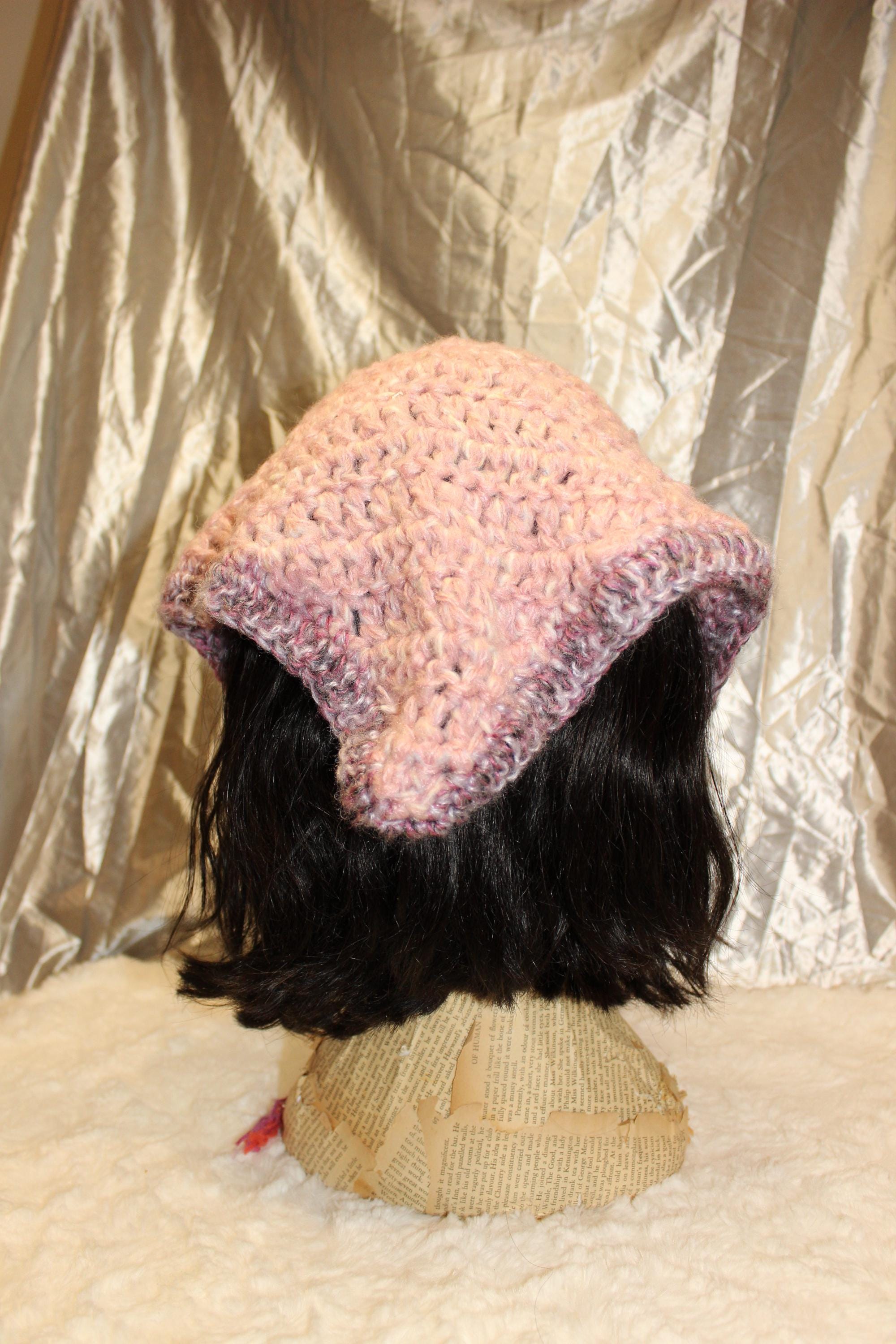 Crochet Multi Color Crystal Printed Head Bandana with Stones