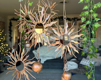 Sun Mobile w/ Bells | gift-for-gardening-mom | decorful gift | gift-christmas-giftful | womenly decor | decorful gift | bohohome room decore