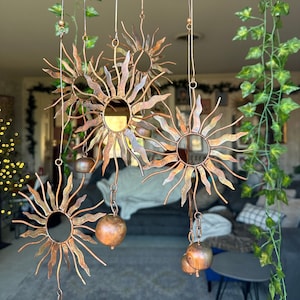 Sun Mobile w/ Bells | gift-for-gardening-mom | decorful gift | gift-christmas-giftful | womenly decor | decorful gift | bohohome room decore