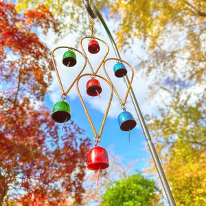 Teardrop Multicolor Wind Chime | Gifts for Mom | Garden Decor | Yard Art | Patio Decor | Metal Art | Gardening Gifts | Wind Chimes | Decor